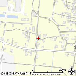 福岡県朝倉市小田1904周辺の地図
