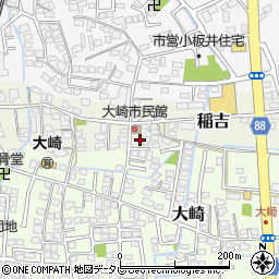福岡県小郡市稲吉1338周辺の地図