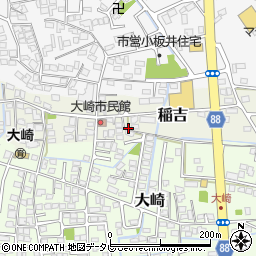 福岡県小郡市稲吉1336周辺の地図