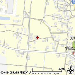 福岡県朝倉市小田1888-2周辺の地図