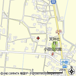 福岡県朝倉市小田1617周辺の地図
