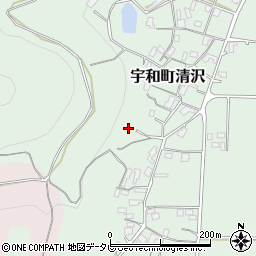 愛媛県西予市宇和町清沢394周辺の地図