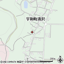 愛媛県西予市宇和町清沢831周辺の地図