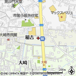 福岡県小郡市稲吉1320周辺の地図