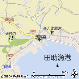 長崎県平戸市田助町周辺の地図