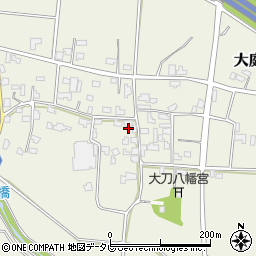 福岡県朝倉市大庭1585周辺の地図