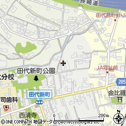 佐賀県鳥栖市田代新町198-1周辺の地図