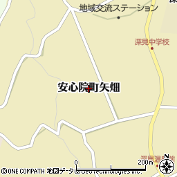 大分県宇佐市安心院町矢畑周辺の地図
