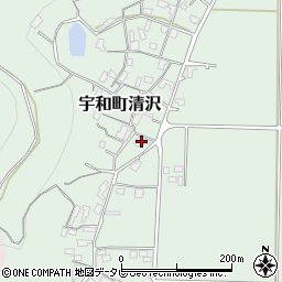 愛媛県西予市宇和町清沢840周辺の地図