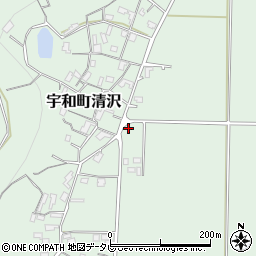 愛媛県西予市宇和町清沢869周辺の地図