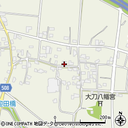 福岡県朝倉市大庭1539周辺の地図