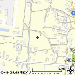 福岡県朝倉市小田1869周辺の地図