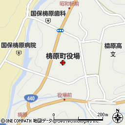 高知県高岡郡梼原町周辺の地図