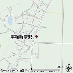 愛媛県西予市宇和町清沢1467-1周辺の地図