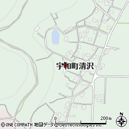 愛媛県西予市宇和町清沢717周辺の地図