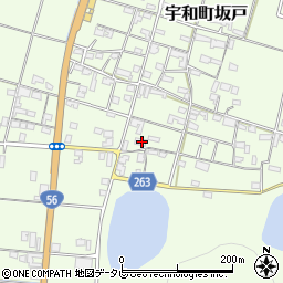 愛媛県西予市宇和町坂戸964周辺の地図