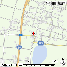 愛媛県西予市宇和町坂戸180周辺の地図