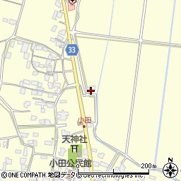 福岡県朝倉市小田843周辺の地図