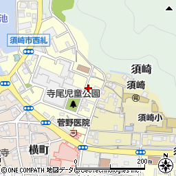 高知県須崎市西糺町周辺の地図