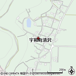 愛媛県西予市宇和町清沢815周辺の地図