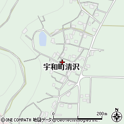 愛媛県西予市宇和町清沢804周辺の地図