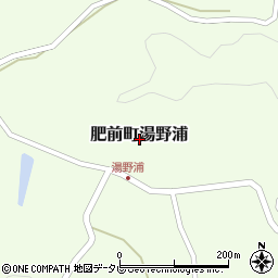 佐賀県唐津市肥前町湯野浦周辺の地図