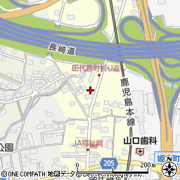 〒841-0012 佐賀県鳥栖市田代昌町の地図