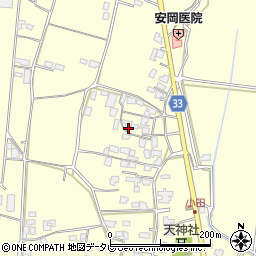 福岡県朝倉市小田1566周辺の地図