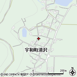 愛媛県西予市宇和町清沢794周辺の地図