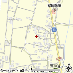 福岡県朝倉市小田1565周辺の地図