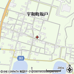 愛媛県西予市宇和町坂戸849周辺の地図