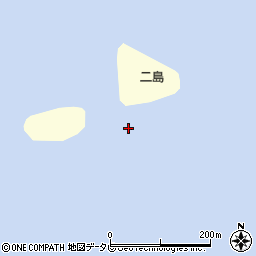 二島周辺の地図