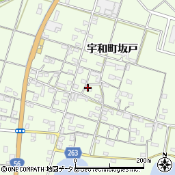 愛媛県西予市宇和町坂戸855周辺の地図
