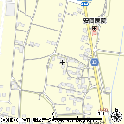 福岡県朝倉市小田1541周辺の地図