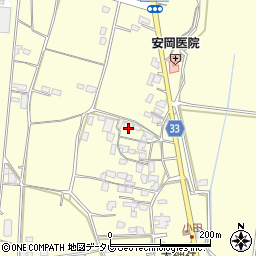 福岡県朝倉市小田1539周辺の地図