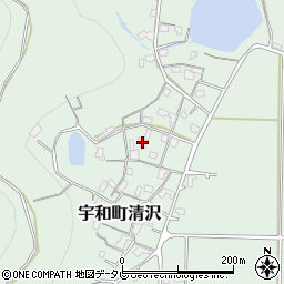 愛媛県西予市宇和町清沢779-1周辺の地図