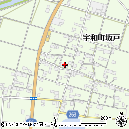 愛媛県西予市宇和町坂戸157周辺の地図
