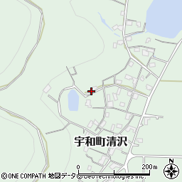 愛媛県西予市宇和町清沢721周辺の地図