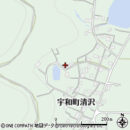 愛媛県西予市宇和町清沢721-1周辺の地図