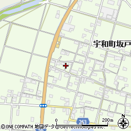 愛媛県西予市宇和町坂戸154周辺の地図