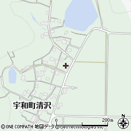 愛媛県西予市宇和町清沢712周辺の地図