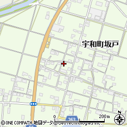 愛媛県西予市宇和町坂戸155周辺の地図