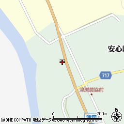 津房郵便局周辺の地図