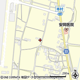 福岡県朝倉市小田1479周辺の地図