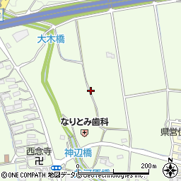 佐賀県鳥栖市神辺町周辺の地図