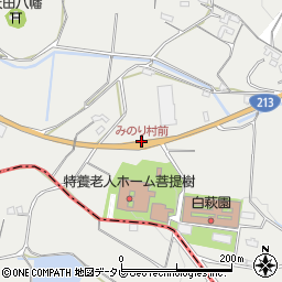 みのり村前周辺の地図