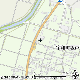 愛媛県西予市宇和町坂戸64周辺の地図