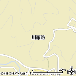 高知県梼原町（高岡郡）川西路周辺の地図