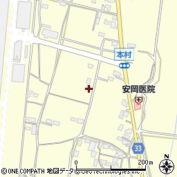 福岡県朝倉市小田1507周辺の地図