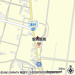 福岡県朝倉市小田1490周辺の地図